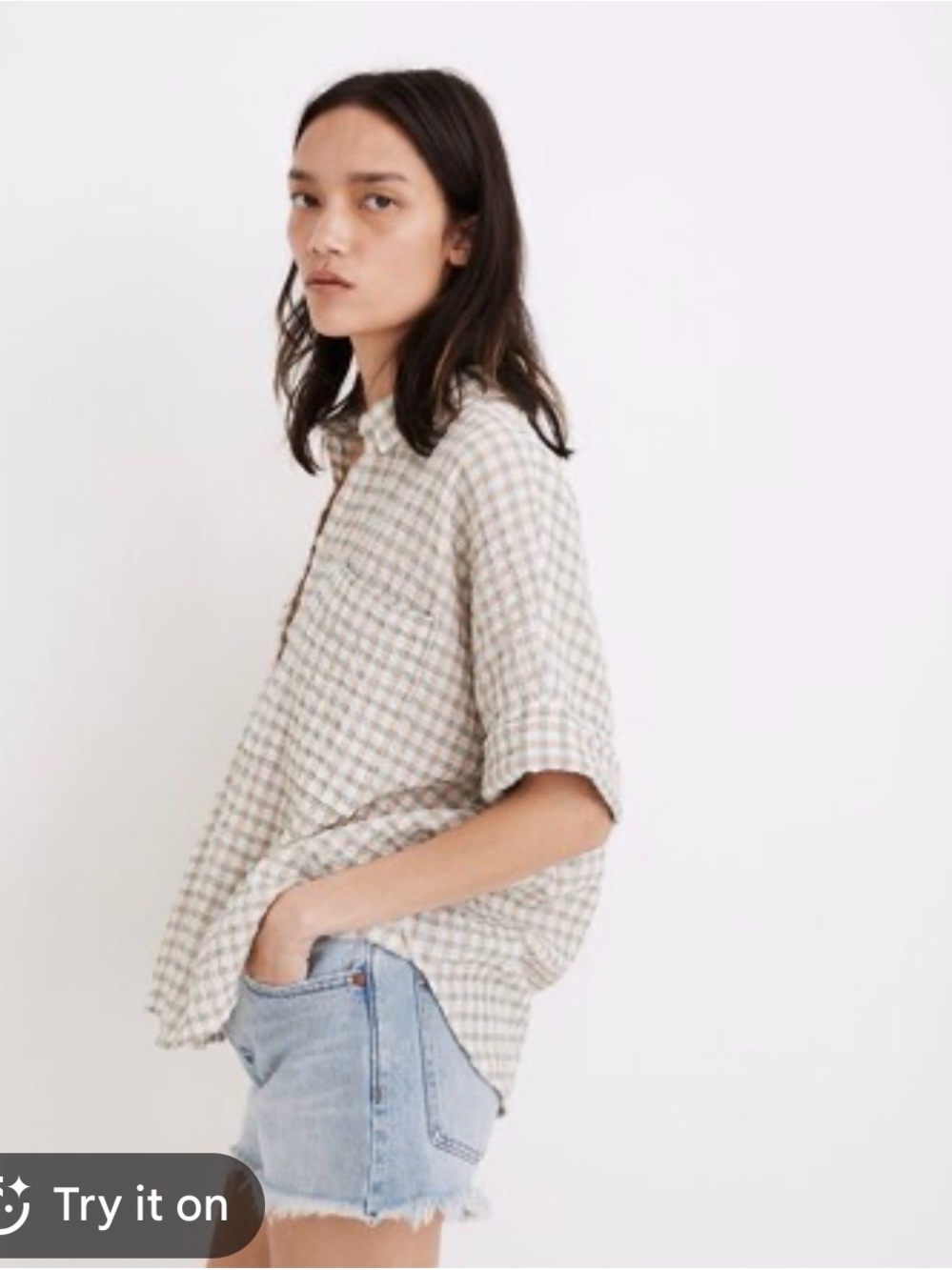 Madewell Relaxed Gingham Button-Up Shirt